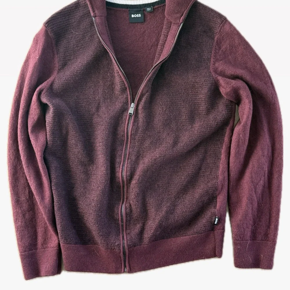 Hugo Boss Ladriano - Burgundy Sweater - Picture 2 of 6